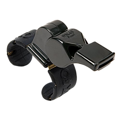 Fox 40 Pearl Black Fingergrip Whistle